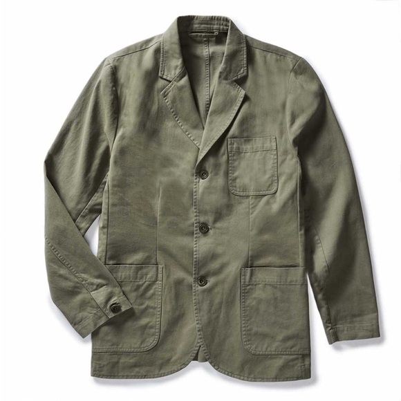 NEW Taylor Stitch green blazer sz44 XL foundation sports coat cotton twill NWT - Picture 1 of 16